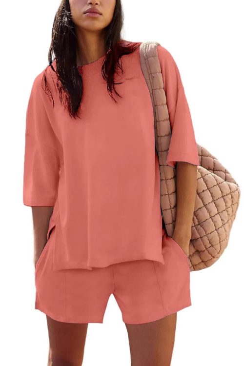 Summer New Women's Blouse Shorts Suit